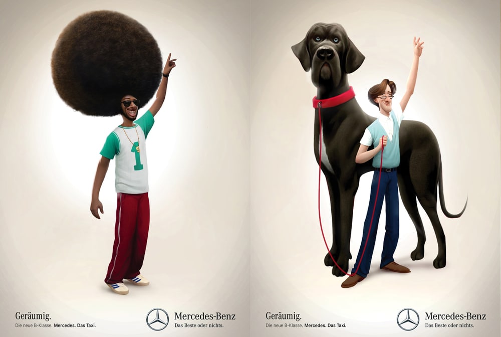 People hailing a taxi who obviously need lots of space